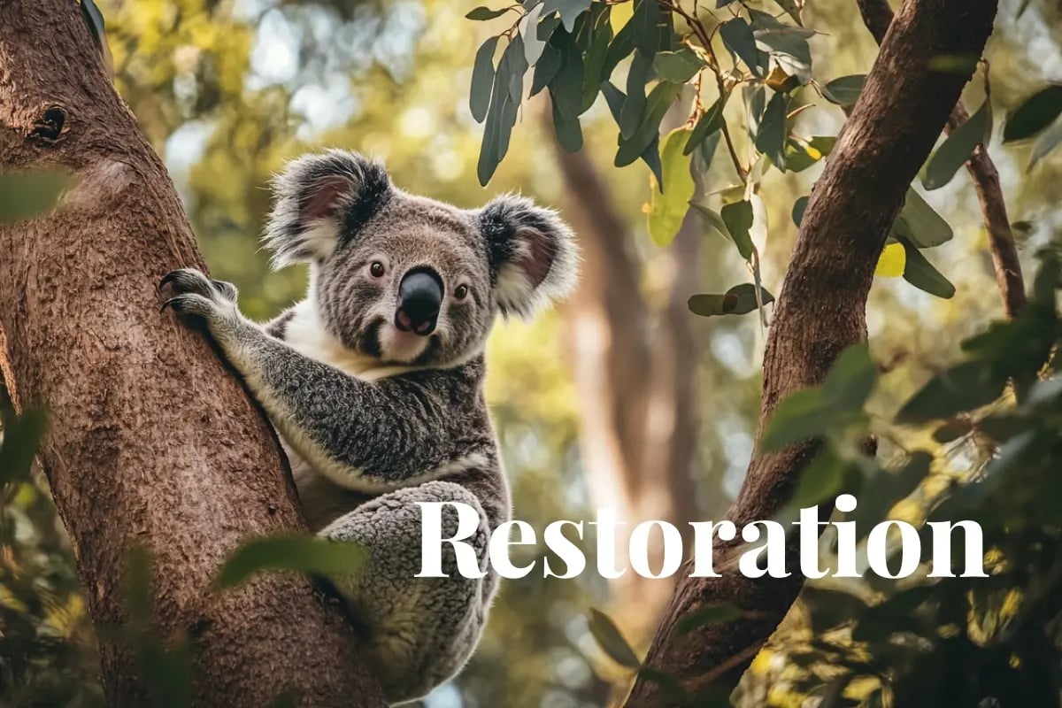 Australia’s carbon credit momentum builds with trading highs and new grants_A koala resting in a eucalyptus tree, spotted in the forests of Brisbane, Gold Coast, and Sunshine Coast, Australia_visual 1