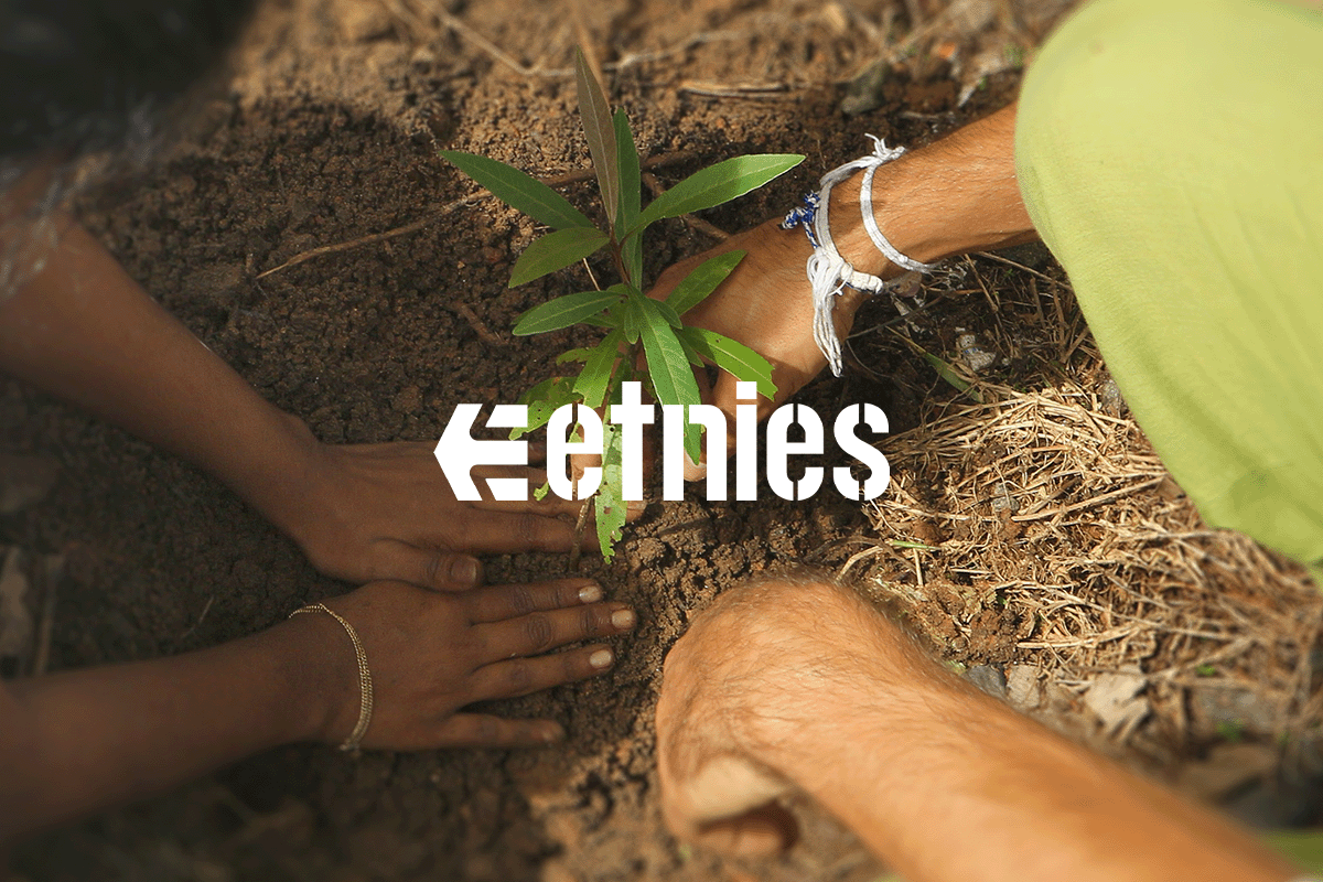 Etnies Buy a Shoe, Plant a Tree initiative_People planting a tree_visual 1