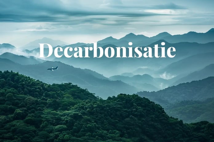 IATA raises CORSIA carbon credit demand forecast by nearly 50%_Vast forested hills with an airplane flying overhead_visual 1_NL