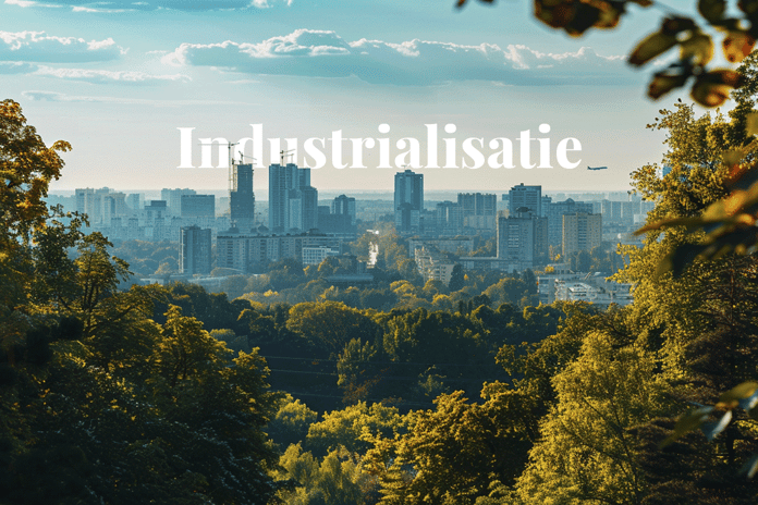 Industry carbon footprints_ Landscape view of a big city_visual 1_NL