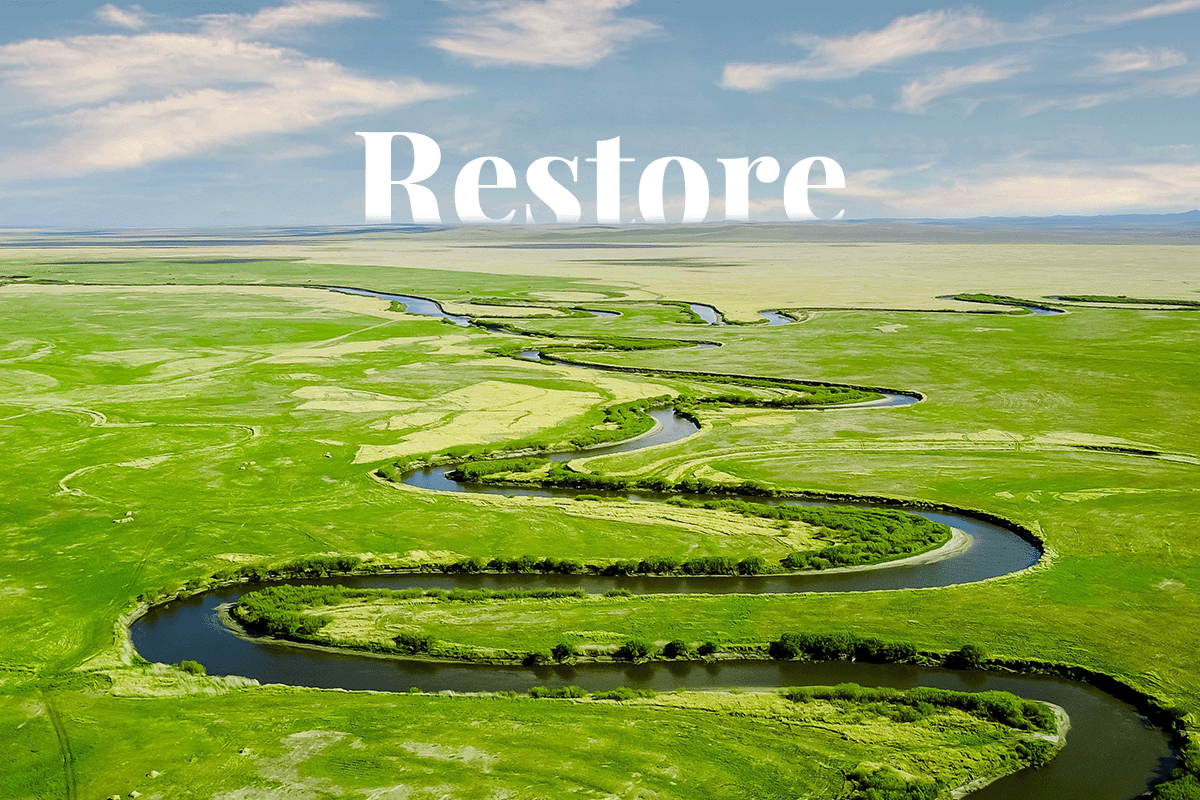 Mongolia’s soil to be restored_spring countryside landscape in Mongolia_visual 1