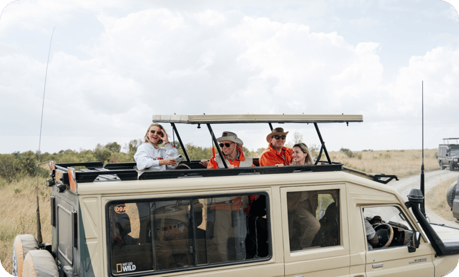 people in the car