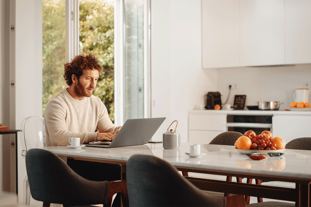 Scope 4 emissions_ redefining corporate responsibility_A man working remotely from home_visual 3