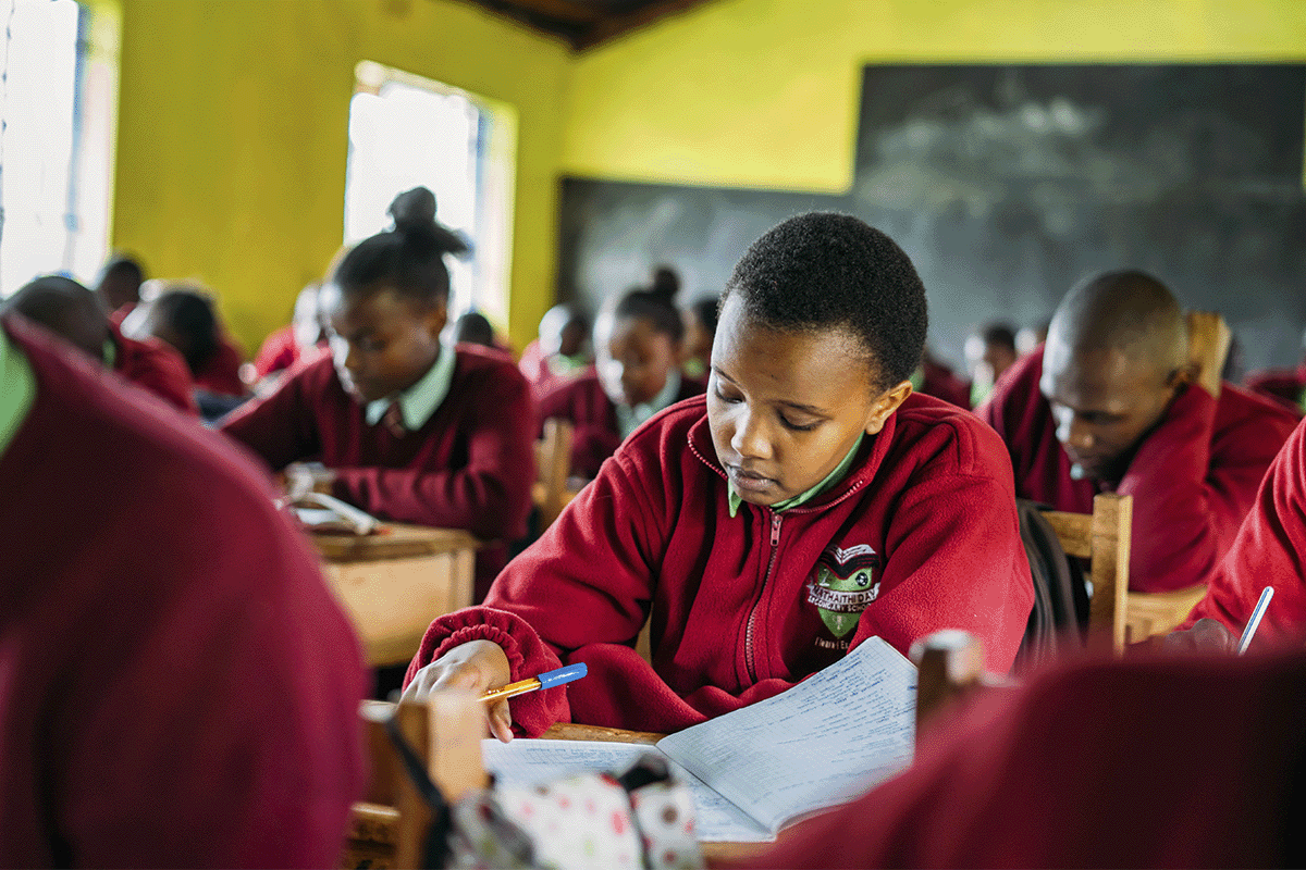 Sparking health and sustainability in Kenyas schools_Pupils learning in a classroom_visual 3