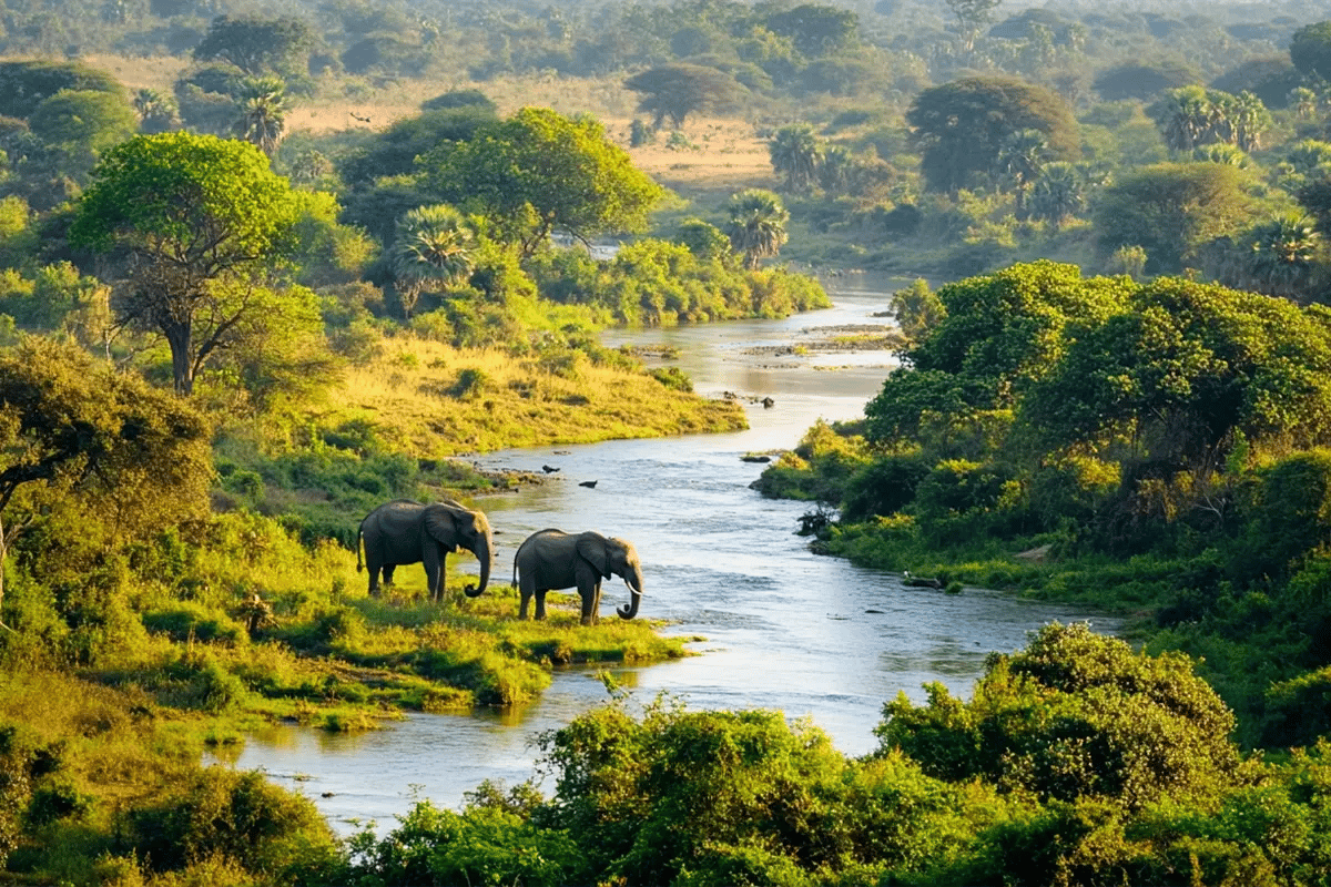 Waarom duurzaam investeren in groene obligaties slimmer is dan beleggen in crypto_Landscape view of African forest_visual 3