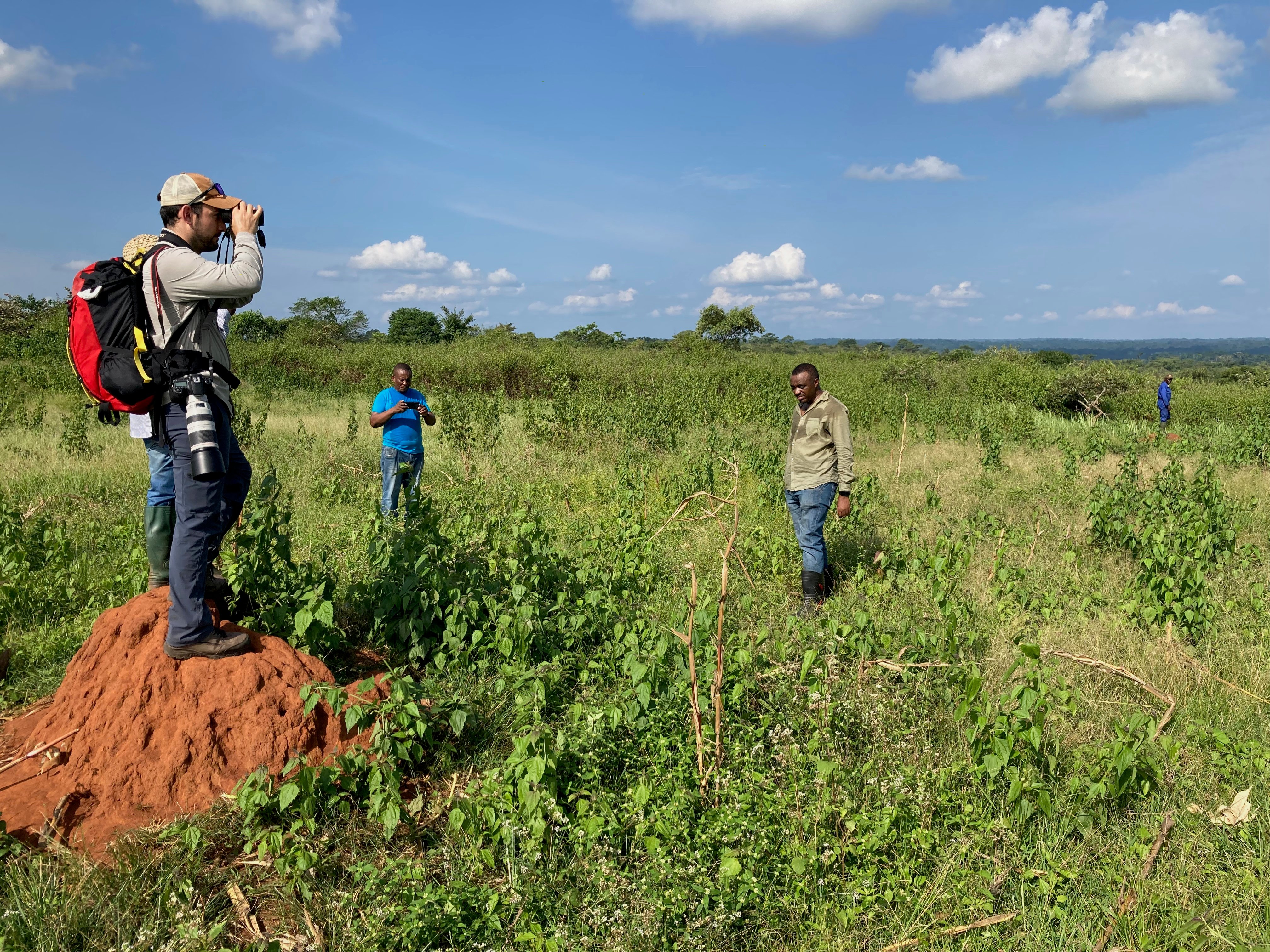 Project team on the ground inspecting sites in Cameroon